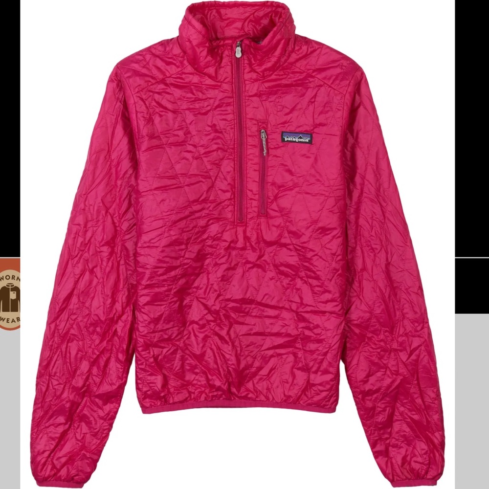 Patagonia Hot Pink Lightweight Puffer Pullover Jacket